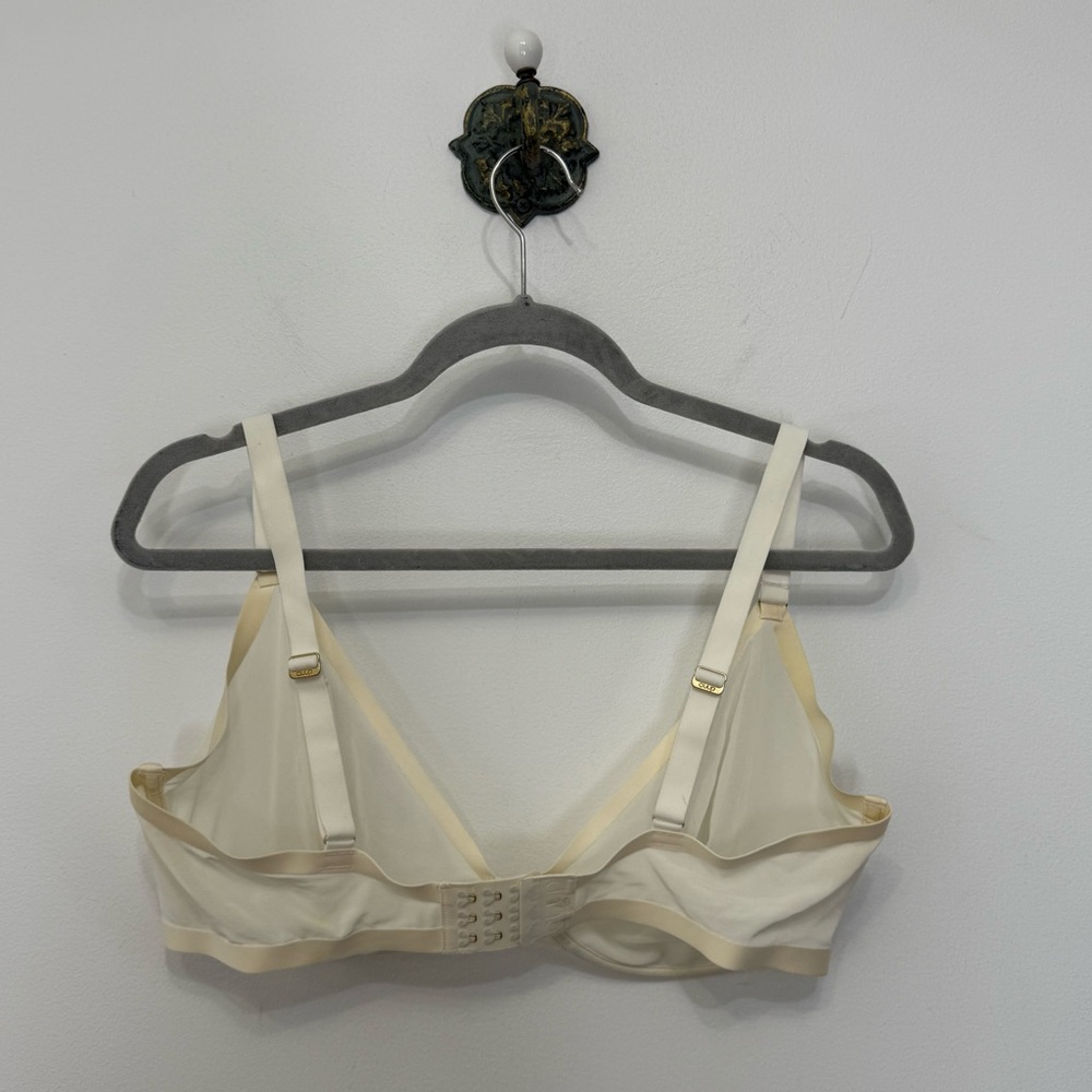 Cuup The Plunge Mesh Bra Women’s Size 38G Off White Ivory Underwire Cream - Picture 4 of 9